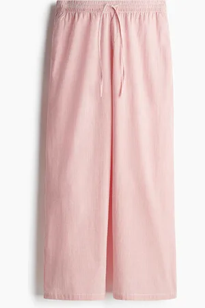 H&M Seersucker drawstring trousers
