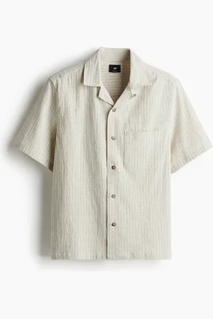 H&M Regular Fit Linen-blend resort shirt