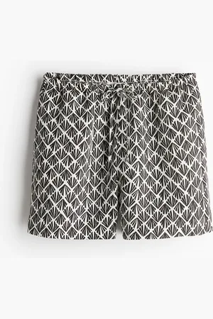 H&M Linen-blend pull-on shorts