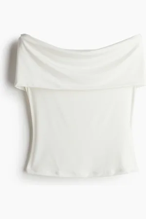 H&M Off-the-shoulder jersey top