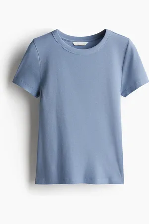 H&M Ribbed modal-blend T-shirt