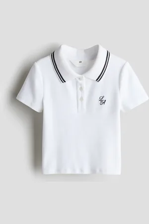 H&M Embroidered polo shirt