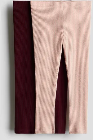 H&M 2-pack rib-knit leggings