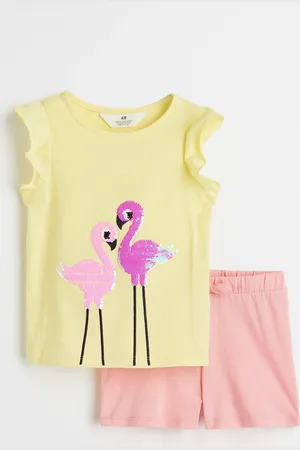 H&M 2-piece motif-detail set