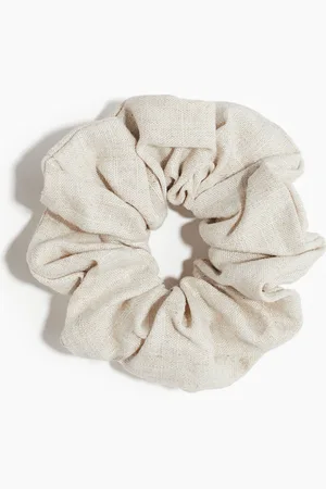 H&M Linen-blend scrunchie