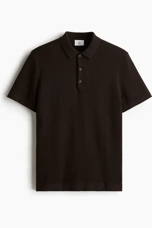 H&M Slim Fit Textured polo shirt