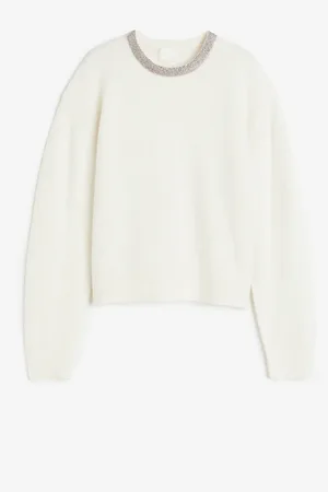 H&M Rhinestone-embellished jumper