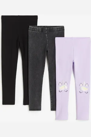 H&M 3-pack cotton leggings