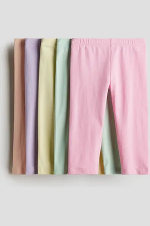H&M 5-pack cotton Capri leggings