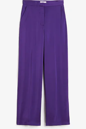 H&M Wide satin trousers