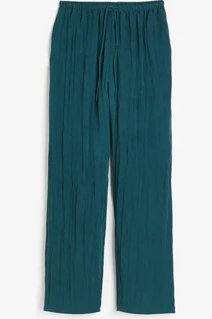 H&M Crinkled loungewear trousers