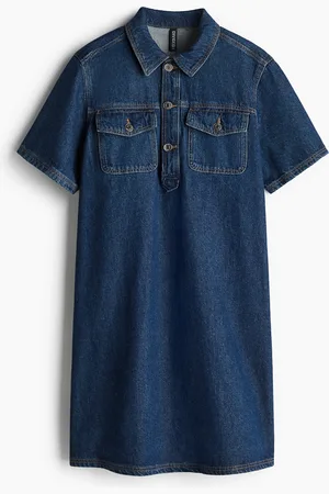 H&M Short-sleeved denim dress