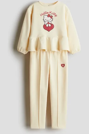 H&M 2-piece printed sweatshirt set