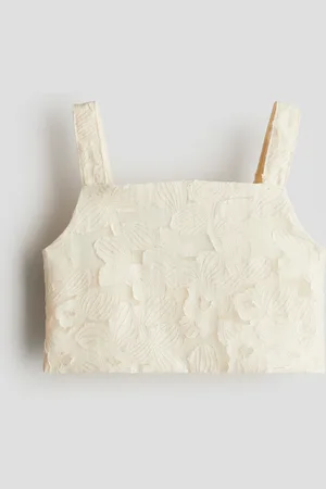 H&M Jacquard-weave crop top