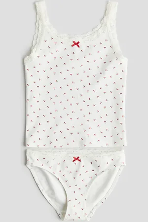 H&M Cotton jersey vest top and briefs