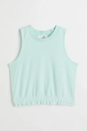 H&M Cropped terry vest top