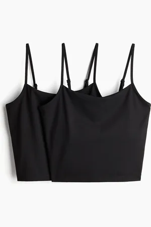 H&M 2-pack integral-bra sports tops