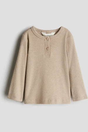 H&M Ribbed cotton Henley top