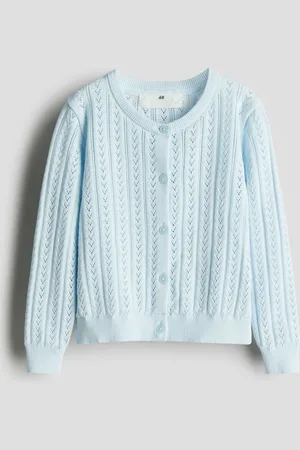 H&M Pointelle-knit cotton cardigan