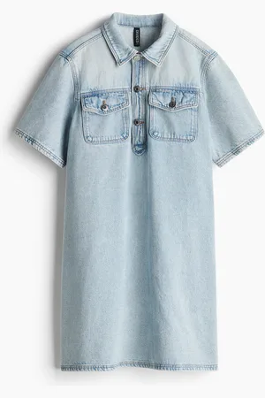 H&M Short-sleeved denim dress