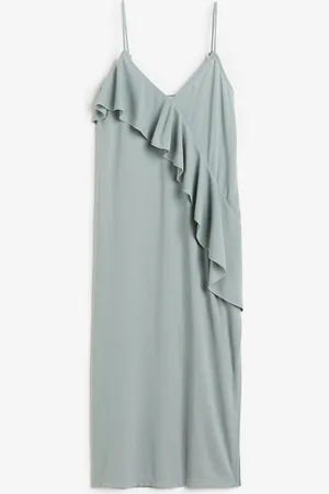 H&M Flounce-detail slip dress