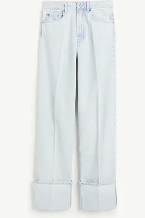 H&M Straight High Fold-up jeans
