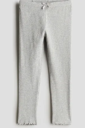 H&M Ribbed cotton leggings