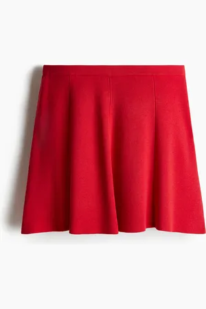 H&M Flared fine-knit skirt