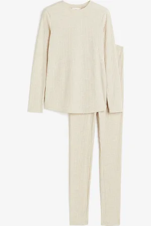 H&M MAMA 2-piece ribbed top and leggings set