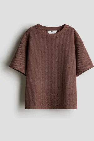 H&M Textured-knit T-shirt