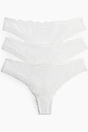 H&M 3-pack lace Brazilian briefs