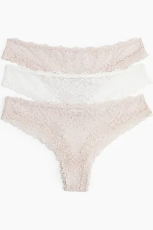 H&M 3-pack lace Brazilian briefs