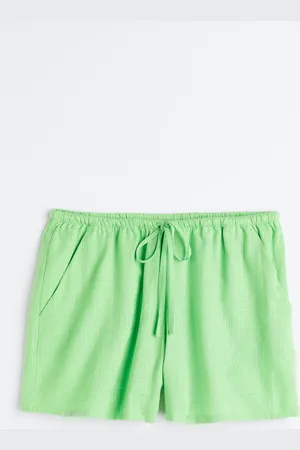 H&M Linen-blend pull-on shorts