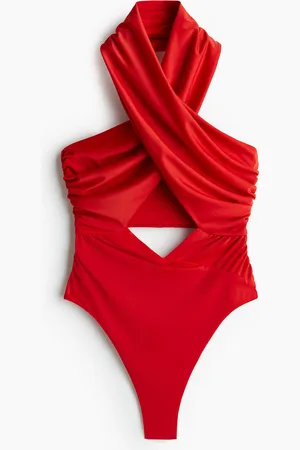 H&M Draped halterneck swimsuit
