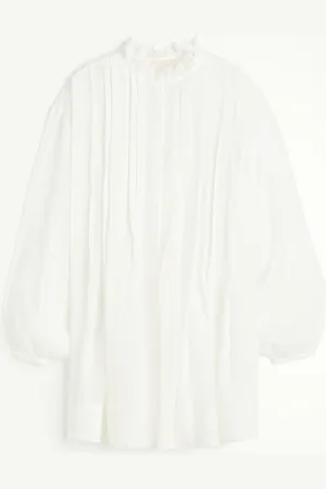H&M Pin-tuck ramie dress