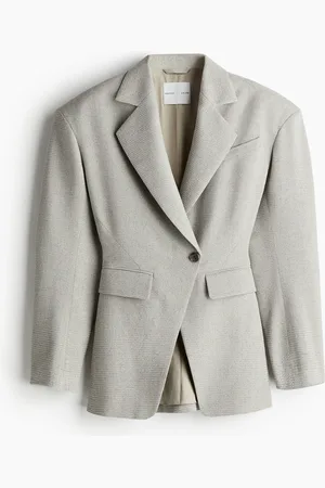 H&M Wool-blend wide-shoulder blazer