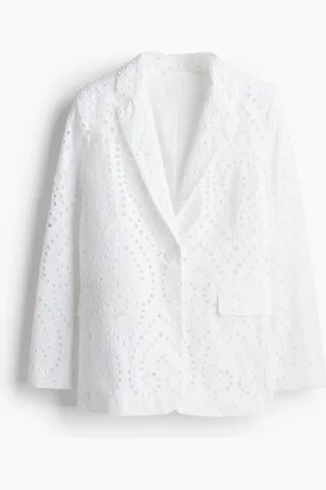 H&M Broderie anglaise blazer