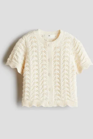 H&M Pattern-knit cotton top