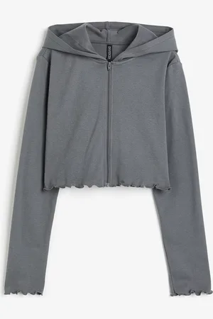 H&M Cropped zip-through hoodie