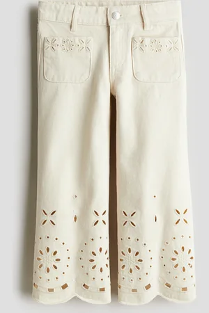 H&M Broderie anglaise ankle jeans