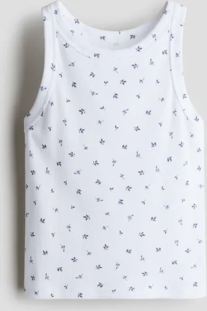 H&M Ribbed cotton vest top