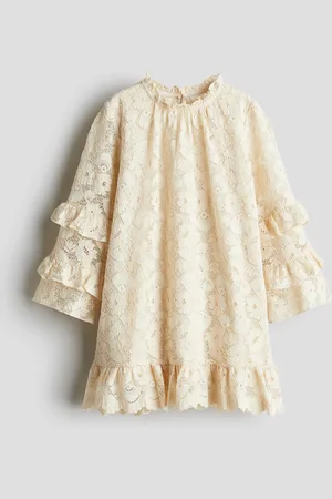 H&M Frill-trimmed lace dress