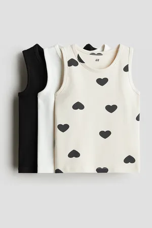 H&M 3-pack ribbed vest tops