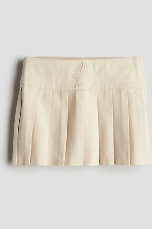 H&M Pleated twill skirt