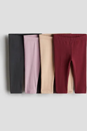 H&M 4-pack cotton jersey leggings