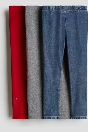 H&M 3-pack cotton leggings