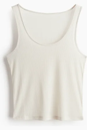 H&M Sheer ribbed vest top