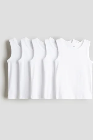 H&M 5-pack cotton vest tops