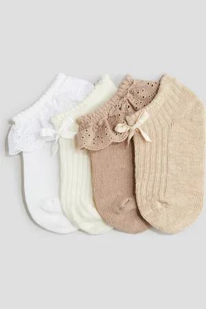 H&M 4-pack shaftless socks