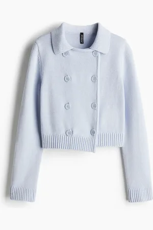 H&M Fine-knit double-breasted cardigan